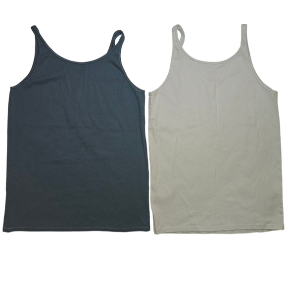 Lot of 7 Women's J. JILL Tank Tops Sz M Green Purple Orange Blue Cotton - Picture 7 of 11